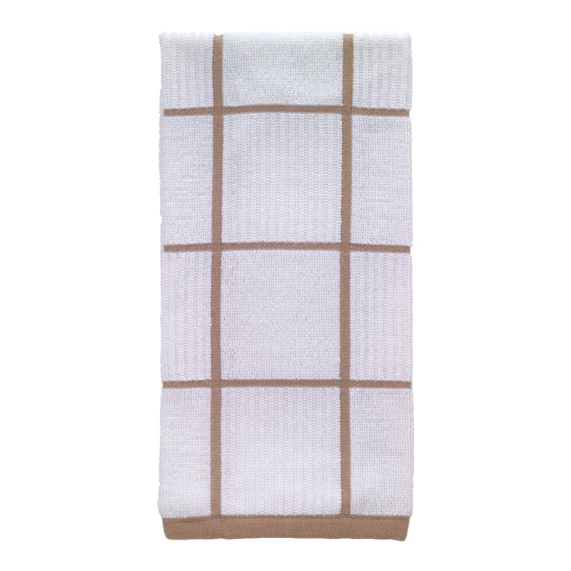 KITCHEN TOWEL SAND CHECK - Pack of 6