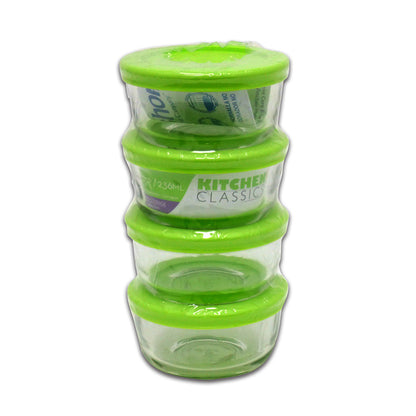 FOOD STORAGE 8PC 1CUP - Pack of 4