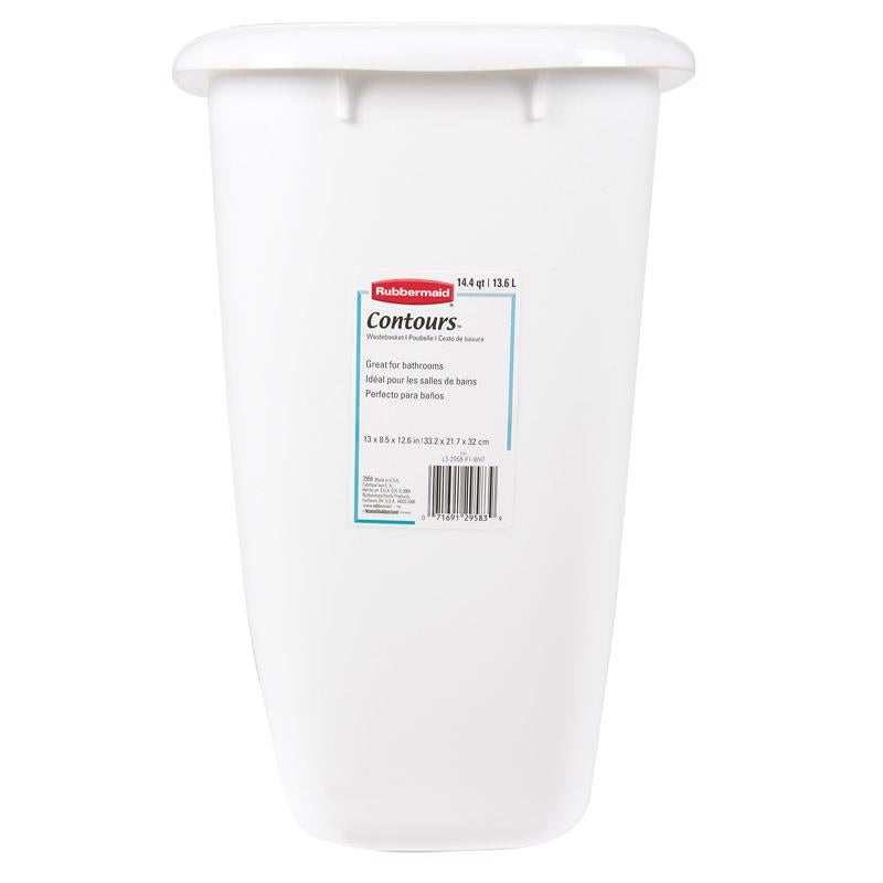 WASTEBASKET 3.5g WHT - Pack of 6