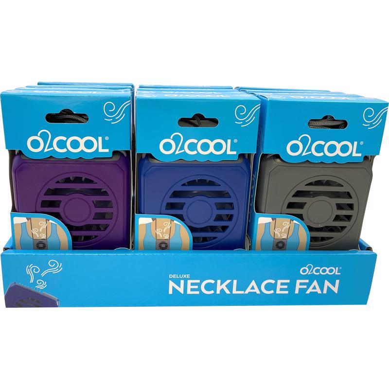 Assorted pack of 12 Emery Jensen clip-on personal fans, compact and portable with adjustable clips for cooling comfort