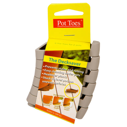 POT TOES PLSTIC GRY 3"L - Pack of 24