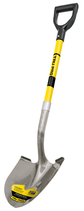 Six Emery Jensen D-handle round post hole shovels with 41-inch handles, ideal for digging and soil work.