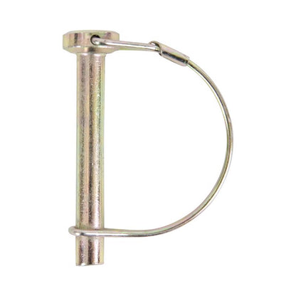 Pack of 10 Emery Jensen PTO lock pins, round hitch pin clips measuring 0.32 inches, designed for secure tractor and equipment connections.