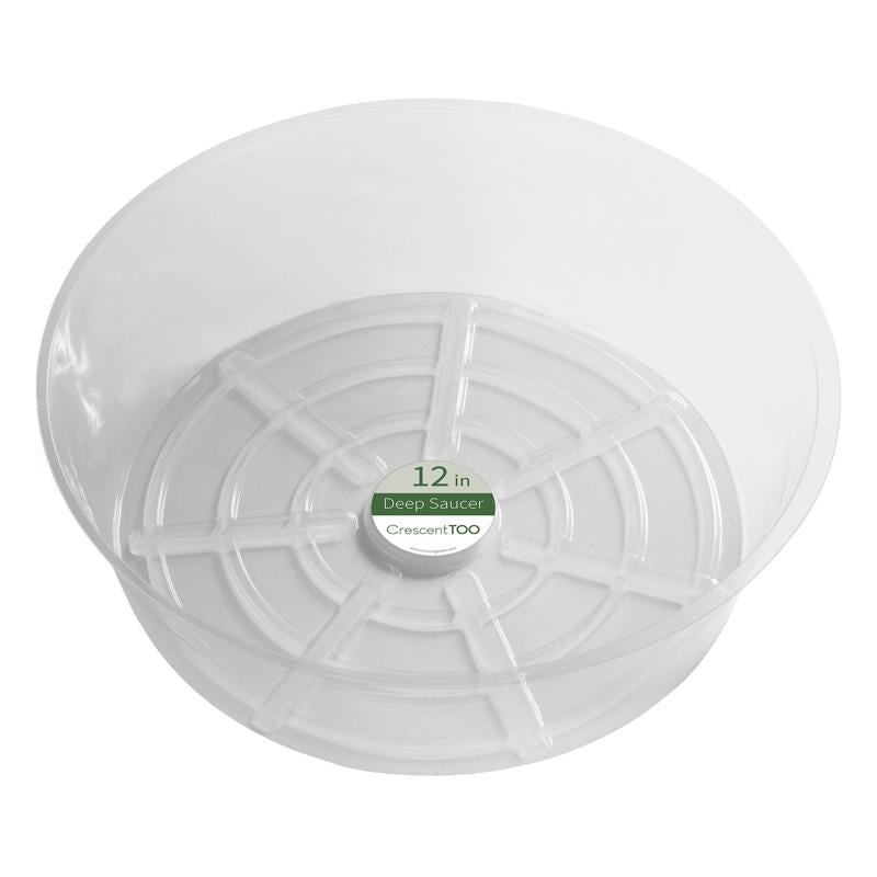 PLANT SAUCER CLEAR 12" - Pack of 50