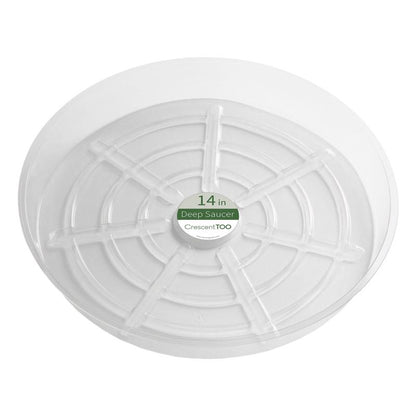 PLANT SAUCER CLEAR 14" - Pack of 25