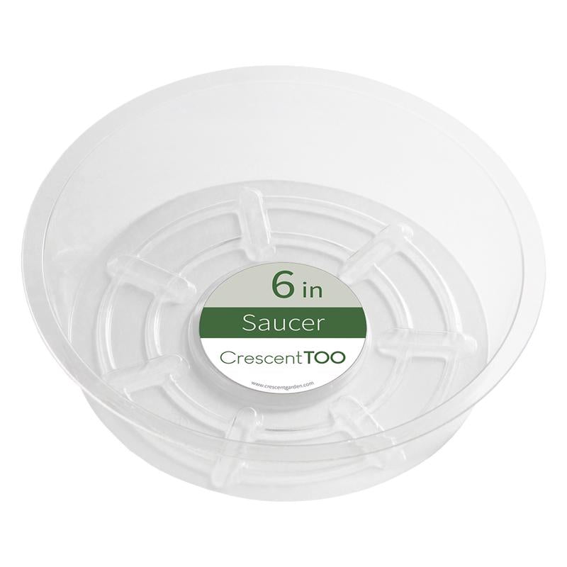 PLANT SAUCER RND CLR 6" - Pack of 50