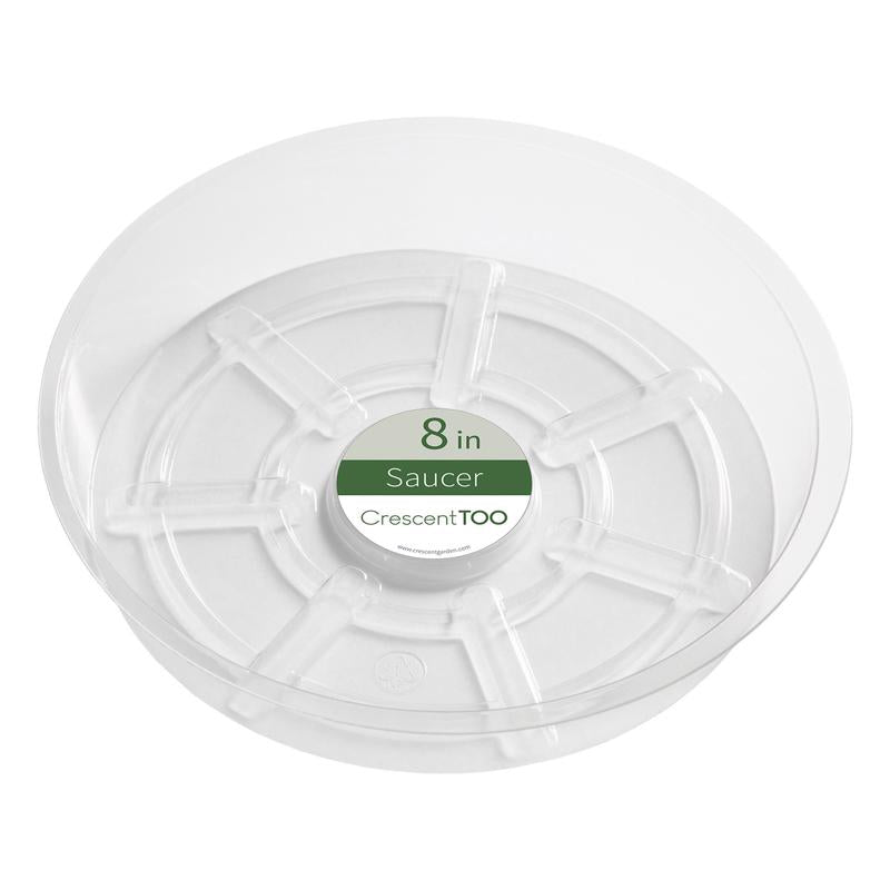 PLANT SAUCER RND CLR 8" - Pack of 50