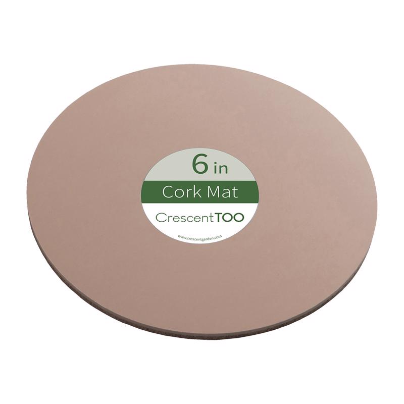 PLANTR MAT Cork/plstc 6" - Pack of 25