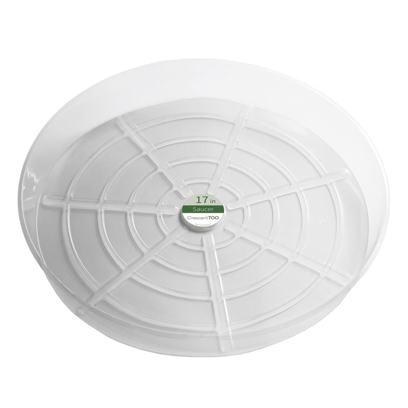 PLANT SAUCER RND CLR 17" - Pack of 25