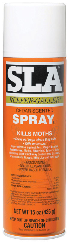 Emery Jensen moth spray SLA 15oz insect bait trap pack of 6, showing the spray bottles with labels and packaging.