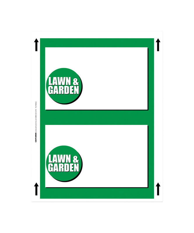 'l&g' SIGN WTHRPRF 7"X5"