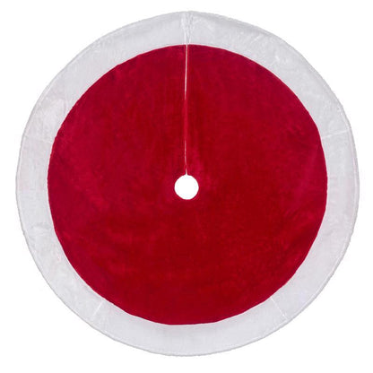 PLUSH TREE SKIRT RED 48" - Pack of 6