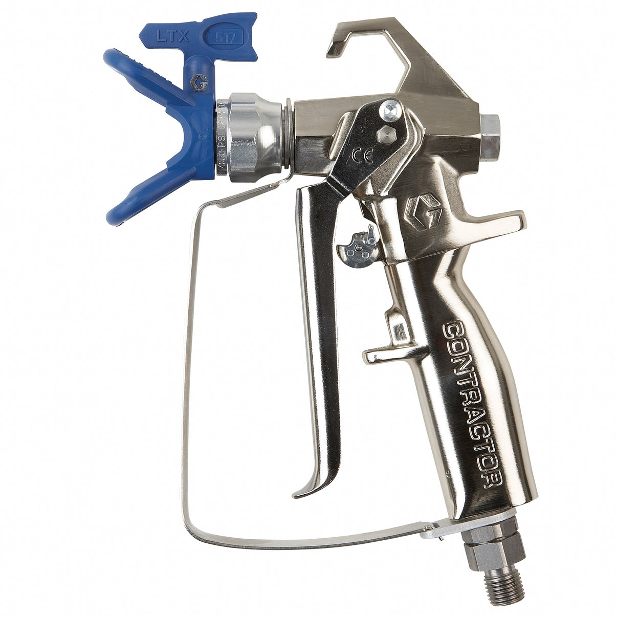 Graco Contractor spray gun with 4-finger trigger, designed for professional painting and coating applications.