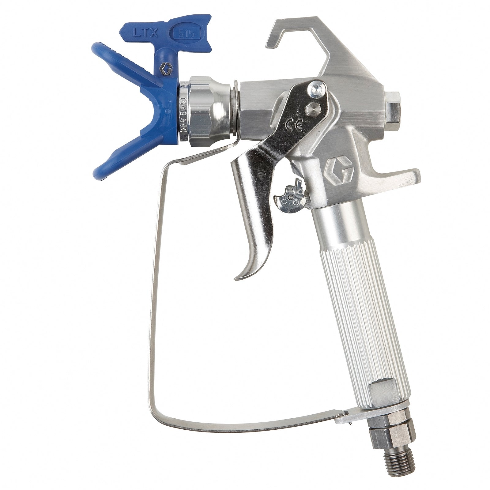 Graco FTX spray gun with 2-finger trigger, designed for precise coating applications in a professional setting.