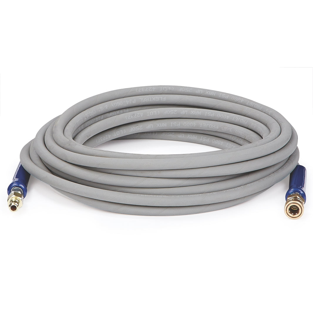 Non-Marking Hose with Quick Disconnects, 3/8 in x 50 ft