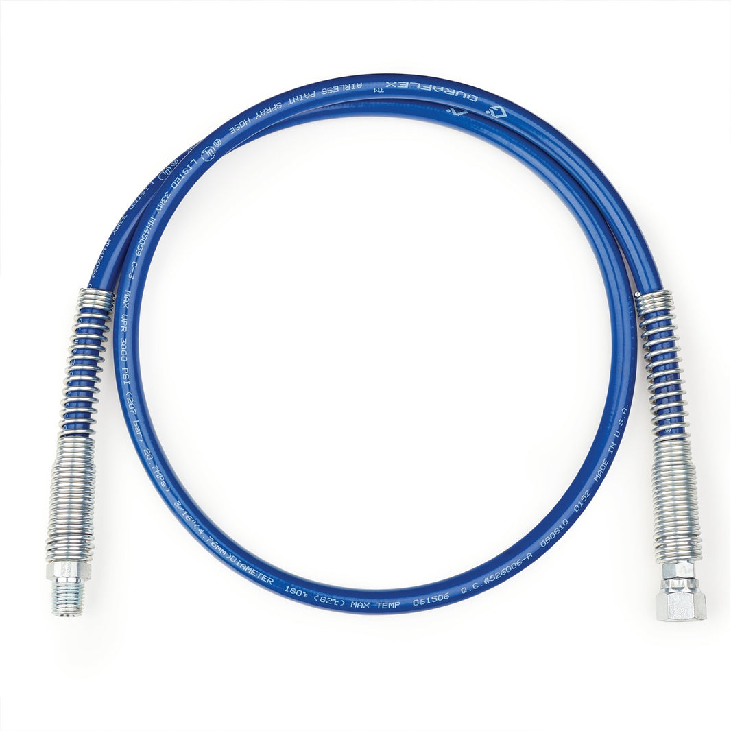 DURAFLEX Hose,cpld,3/16" x 4'