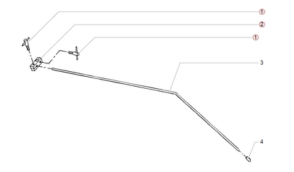 Titan 47-inch Line Pointer line striper accessory for precise marking and painting on surfaces.