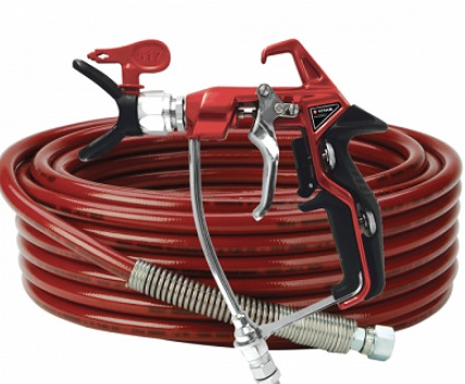 Titan Rx-apex HP GHT Kit airless hose, unfiltered for high-pressure spraying, shown in a detailed technical image.