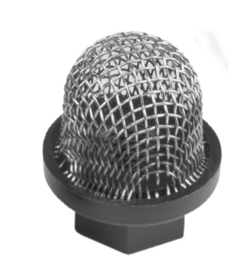 Small 10 mesh sprayer accessory by Titan, designed for skid units, featuring a standard mesh filter for efficient spraying.