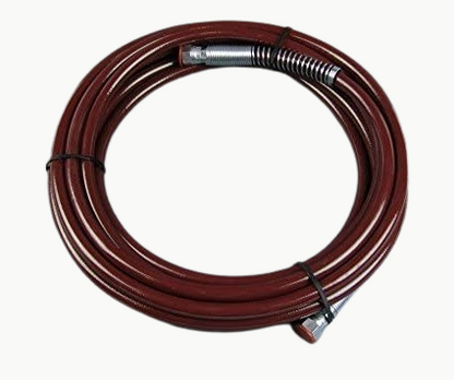 Titan 1/4-inch by 25-foot high-pressure hose for sprayers, 3300 PSI, durable accessory for cleaning and spraying tasks.