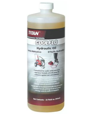 Titan Coolflo Quart sprayer accessory showing a clear plastic container with a secure lid for use with Titan sprayers.