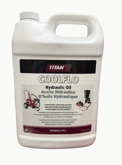 Titan Coolflo Gallon sprayer accessory, showing a close-up of the durable plastic nozzle and handle for easy operation.