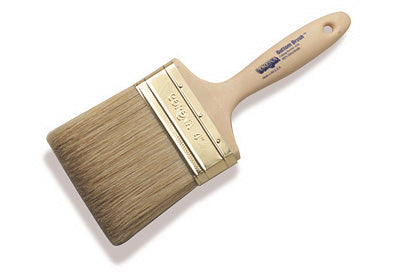 Set of six Corona Brush 3-inch bottom paint brushes with sturdy bristles for detailed painting and finishing work.