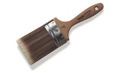 Set of six Corona Brush Challenger 3-inch paint brushes with durable bristles for painting and decorating projects.