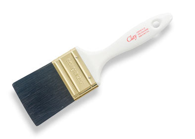 Set of 12 Corona Brush CLAY 4-inch paint brushes for detailed painting and craft projects.