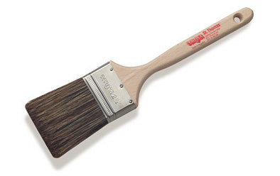 Set of six Corona Brush St. Thomas 2-inch paint brushes, ideal for detailed painting and craft projects.