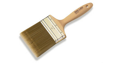 Set of six Corona Brush Stain Latex 4-inch paint brushes for staining and painting projects, featuring durable bristles and comfortable handles.