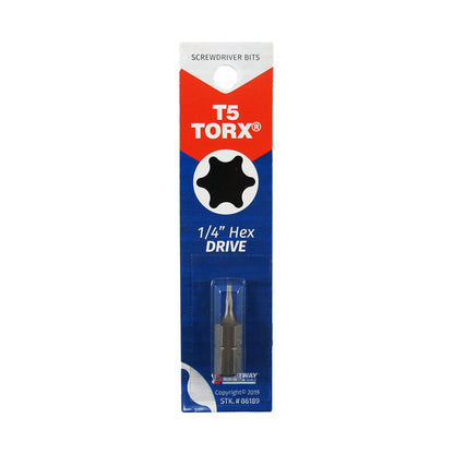 SCRWDRVR BIT TRX T5X1"L