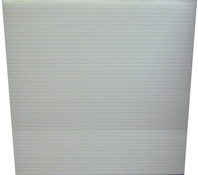 Emery Jensen corrugated acrylic sheet, 18x24 inches, 0.157 inches thick, with 0.100 strength, clear and durable for construction projects.