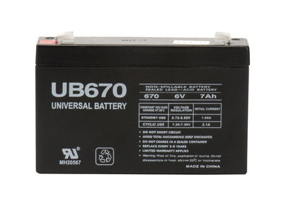 BATTERY SLA UB670 - Pack of 2