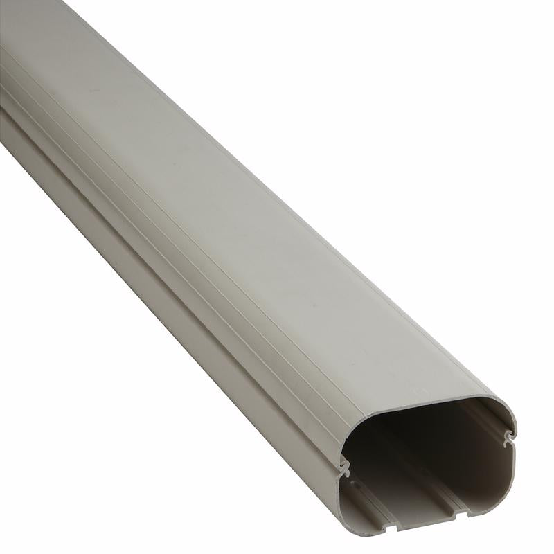 Set of five Ivory plastic LN CVR covers for A/C accessories by Emery Jensen, 78 inches long, used for HVAC installations.