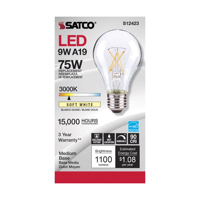 FLMNT LED BULB A19 SW - Pack of 6