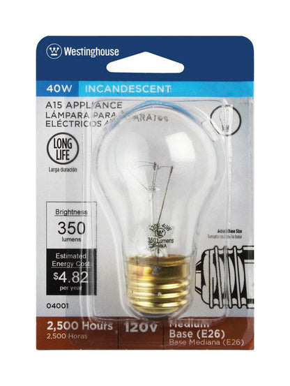 BULB APPLIANCE CLRR 40W - Pack of 6
