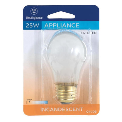 BULB APPLIANCE FROST 25W - Pack of 6