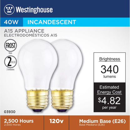 MED BASE 120V A15 2PK DS