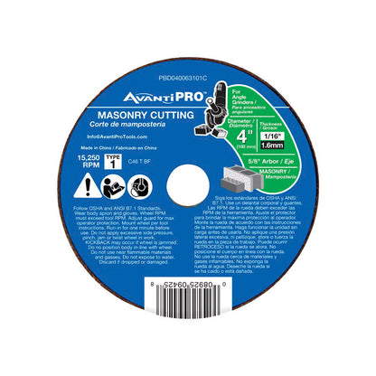 MASONRY AP CUTOFF DSC 4"