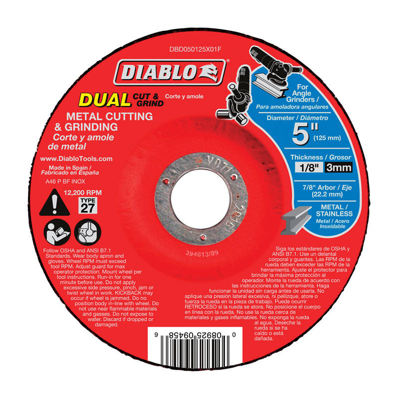 METAL Cut&grind DISC 5"