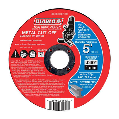 METAL CUTOFF DSC 5"X7/8" - Pack of 10