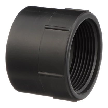 ABS ADPTR 1-1/2 inch HXFPT fitting from Emery Jensen for ABS DWV plumbing applications, showing the threaded connection.