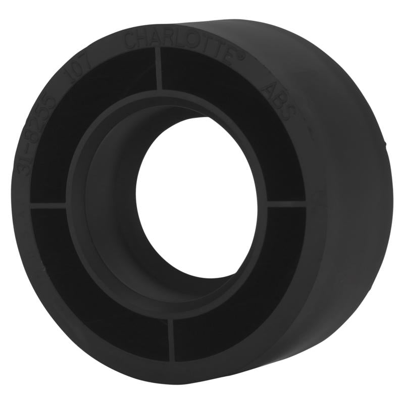 Emery Jensen Bushing Flush ABS DWV Fittings, model ABS3SPX1.5, used for plumbing drainage systems.