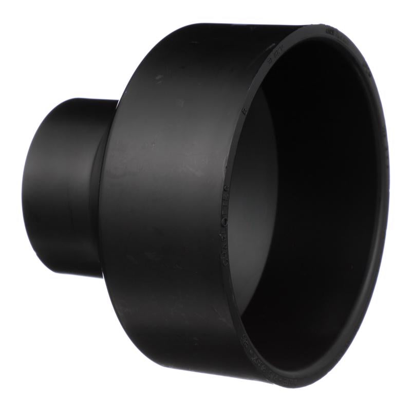 Emery Jensen ABS DWV fitting, 4x2 inch couple ABS DWV fitting for drain, waste, and vent plumbing applications.