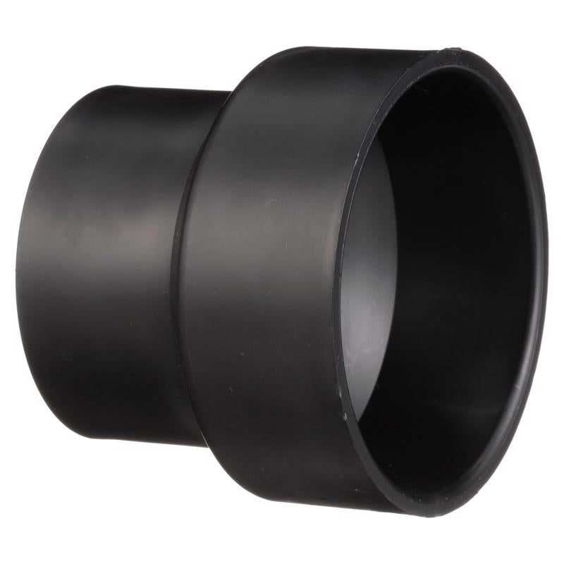 Emery Jensen ABS DWV fittings, 4x3-inch couple ABS DWV fitting for plumbing applications, shown in the image.