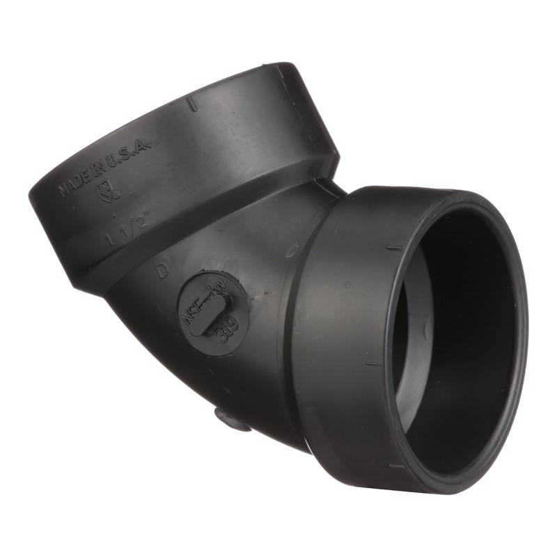 ELBOW 60 ABS DWV 1.5"hxh