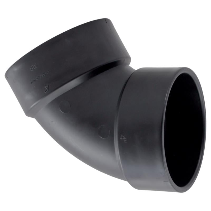 ELBOW 60ABS DWV 4" HXH