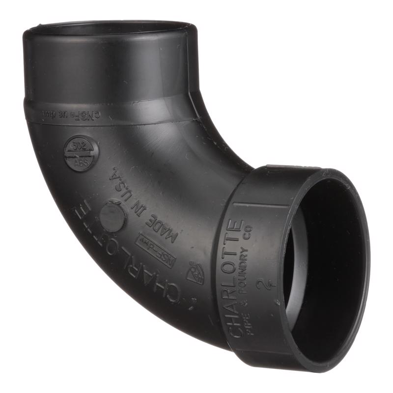 ELBOW 90 ABS DWV2"HXSPIG