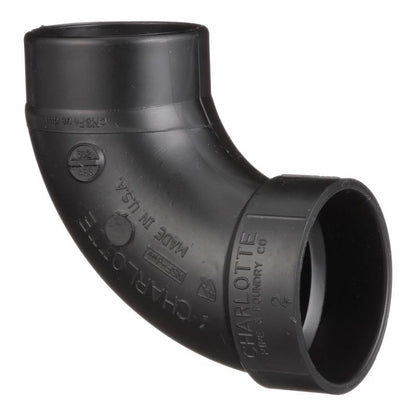 ELBOW 90 ABS DWV2"HXSPIG